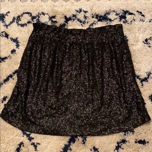 Joe Fresh sequin black skirt